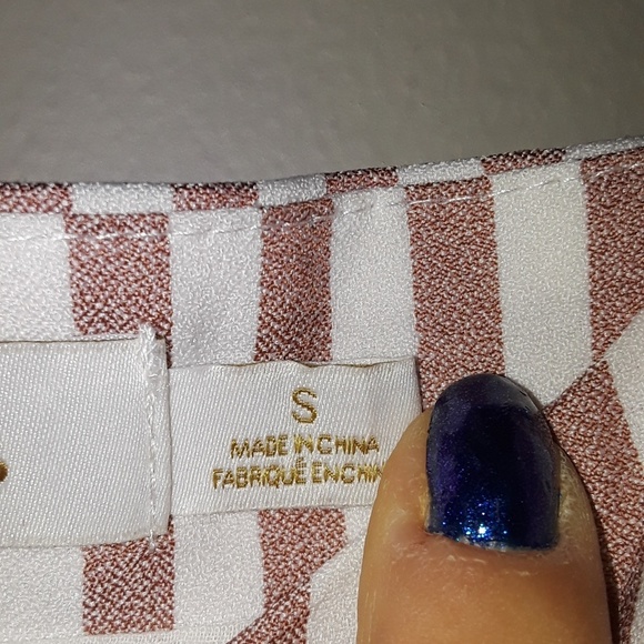 Bishop + Young striped button down crop top - Picture 6 of 8